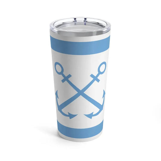 Flag of Bandera de Prefectura Naval Argentina - Tumbler 20oz 20oz - Go Mug Yourself
