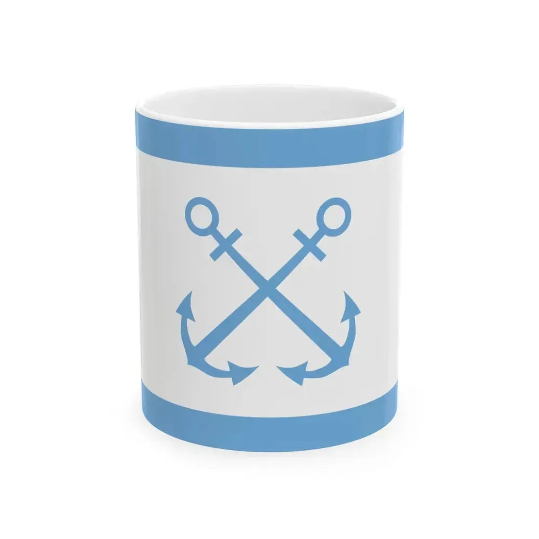 Flag of Bandera de Prefectura Naval Argentina - White Coffee Mug 11oz - Go Mug Yourself