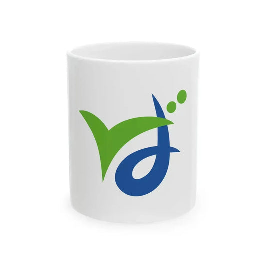 Flag of Bando Ibaraki (Japan) White Coffee Mug 11oz - Go Mug Yourself