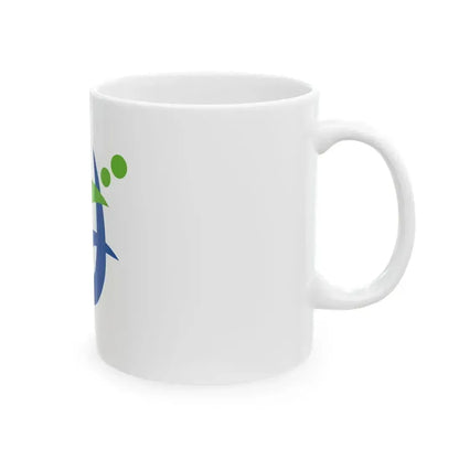 Flag of Bando Ibaraki (Japan) White Coffee Mug - Go Mug Yourself