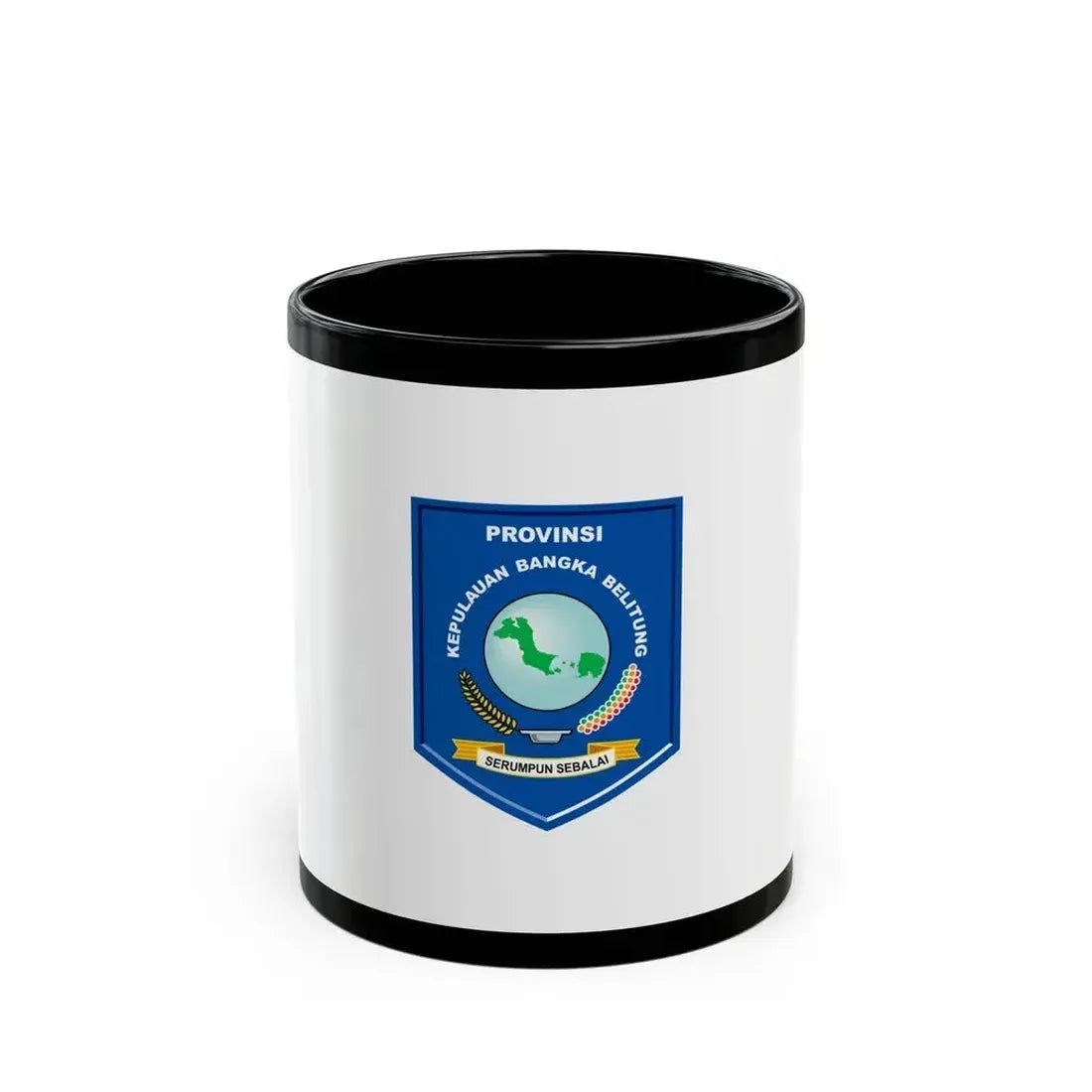 Flag of Bangka Belitung Indonesia - Black Coffee Mug 11oz - Go Mug Yourself