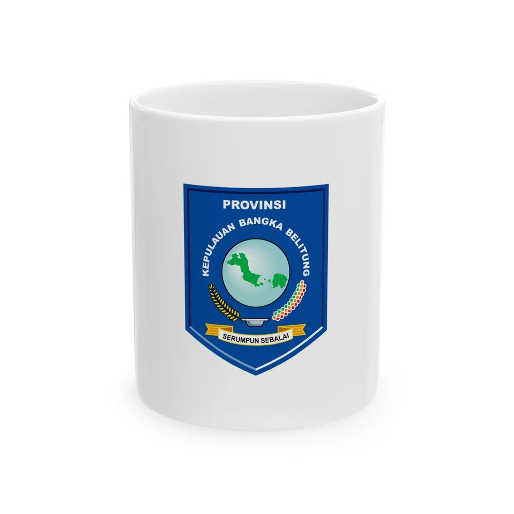 Flag of Bangka Belitung Indonesia - White Coffee Mug-11oz-Go Mug Yourself