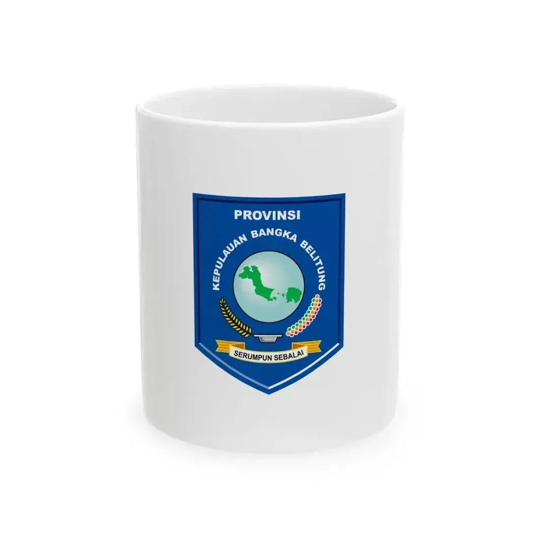Flag of Bangka Belitung Indonesia - White Coffee Mug 11oz - Go Mug Yourself