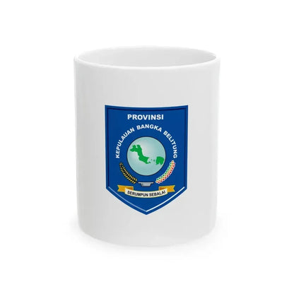 Flag of Bangka Belitung Indonesia - White Coffee Mug 11oz - Go Mug Yourself