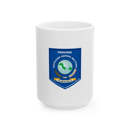 Flag of Bangka Belitung Indonesia - White Coffee Mug-15oz-Go Mug Yourself