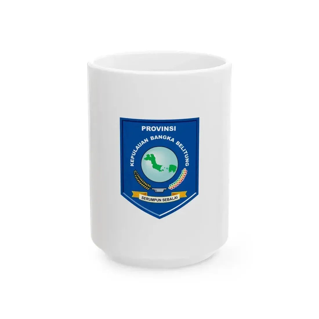 Flag of Bangka Belitung Indonesia - White Coffee Mug 15oz - Go Mug Yourself