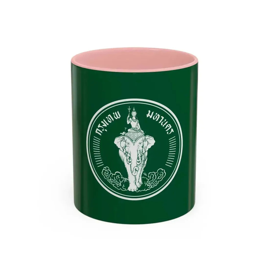 Flag of Bangkok Thailand - Accent Coffee Mug 11oz Pink - Go Mug Yourself