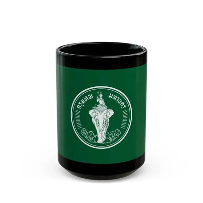 Flag of Bangkok Thailand - Black Coffee Mug 15oz - Go Mug Yourself