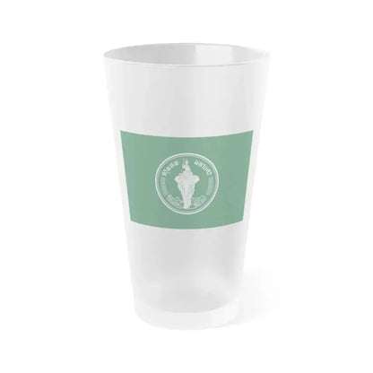 Flag of Bangkok Thailand - Frosted Pint Glass 16oz 16oz Frosted - Go Mug Yourself