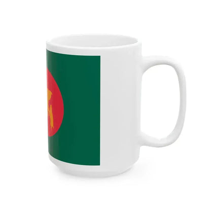 Flag of Bangladesh 1971 reverse 3-2 (Bangladesh) White Coffee Mug - Go Mug Yourself