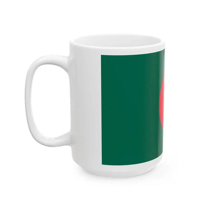 Flag of Bangladesh 1971 reverse (Bangladesh) White Coffee Mug - Go Mug Yourself