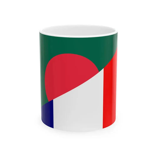 Flag of Bangladesh and France (Bangladesh) White Coffee Mug 11oz - Go Mug Yourself