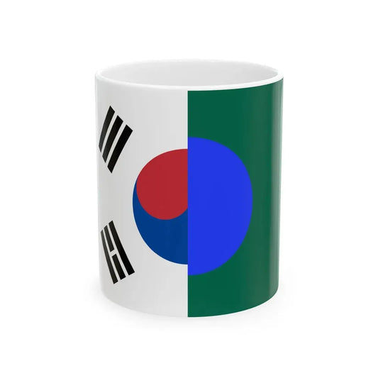 Flag of Bangladesh and South Korea (Bangladesh) White Coffee Mug 11oz - Go Mug Yourself