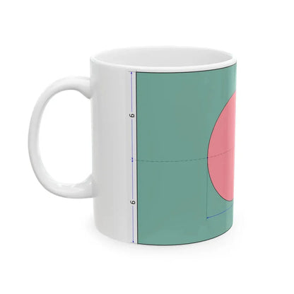 Flag of Bangladesh construction sheet (Bangladesh) White Coffee Mug - Go Mug Yourself