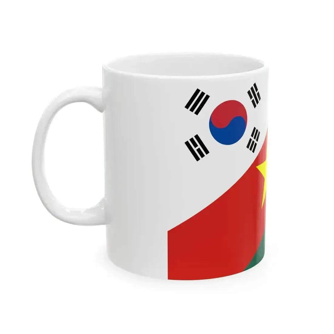 Flag of Bangladesh South Korea and Vietnam (Bangladesh) White Coffee Mug - Go Mug Yourself