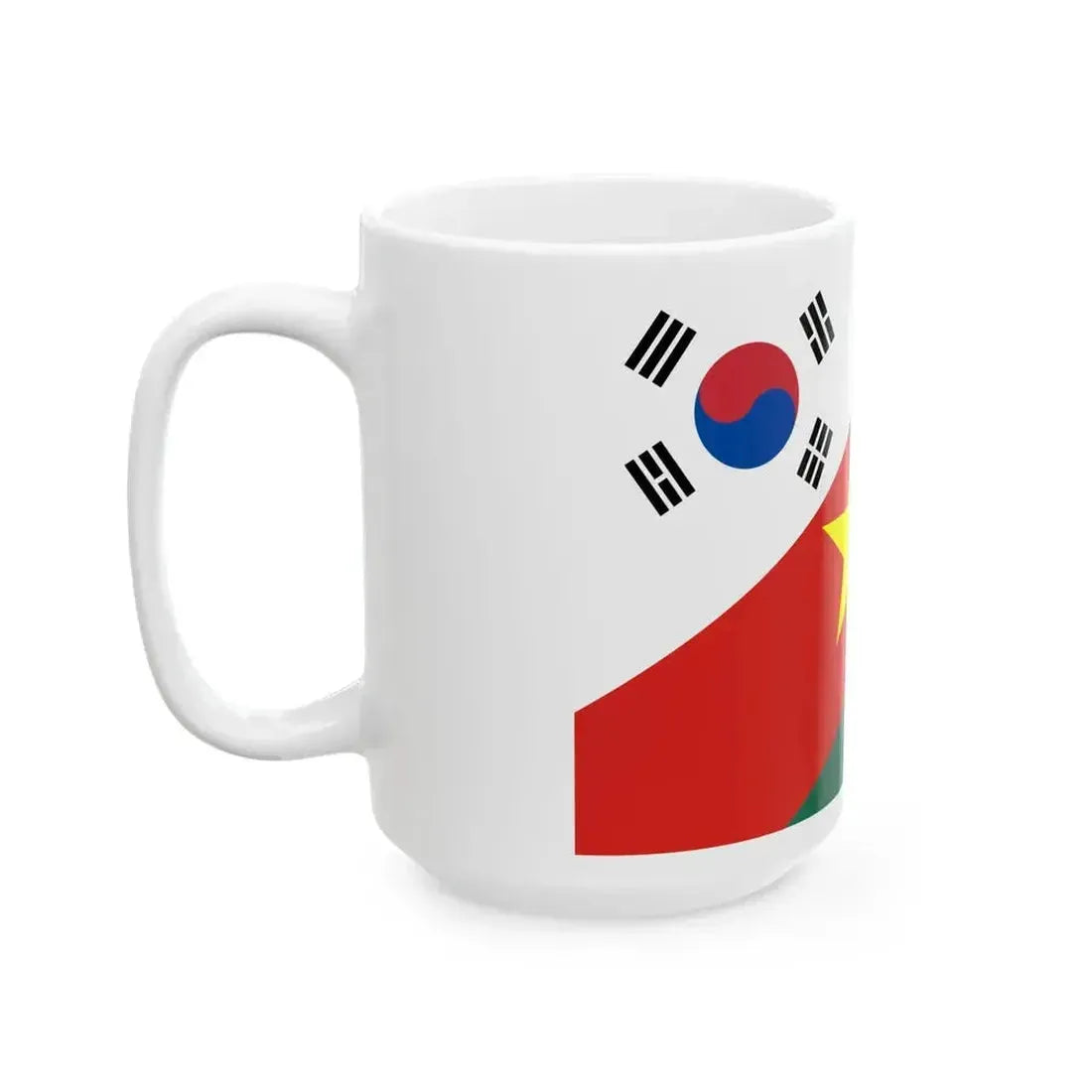 Flag of Bangladesh South Korea and Vietnam (Bangladesh) White Coffee Mug - Go Mug Yourself