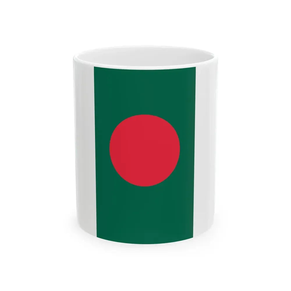 Flag of Bangladesh vertical (Bangladesh) White Coffee Mug 11oz - Go Mug Yourself