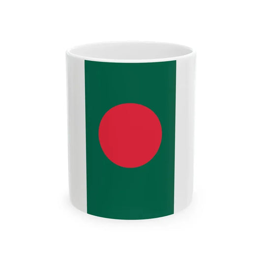 Flag of Bangladesh vertical (Bangladesh) White Coffee Mug 11oz - Go Mug Yourself