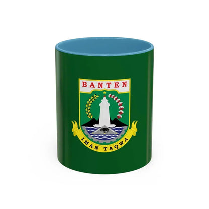 Flag of Banten Indonesia - Accent Coffee Mug 11oz Light Blue - Go Mug Yourself