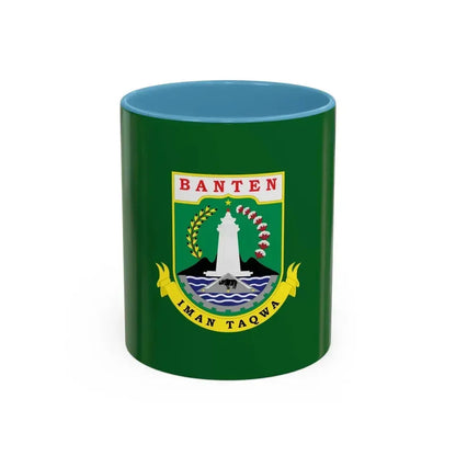 Flag of Banten Indonesia - Accent Coffee Mug 11oz Light Blue - Go Mug Yourself