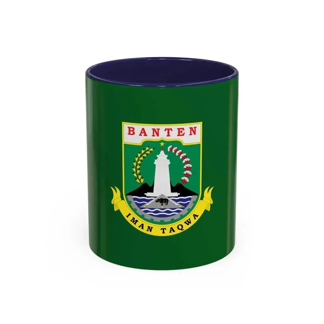 Flag of Banten Indonesia - Accent Coffee Mug 11oz Navy - Go Mug Yourself