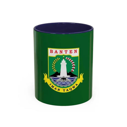 Flag of Banten Indonesia - Accent Coffee Mug 11oz Navy - Go Mug Yourself