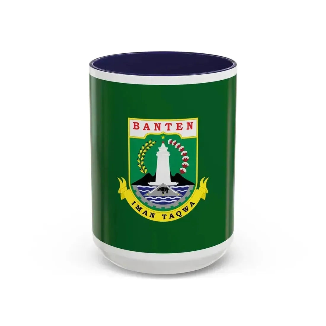 Flag of Banten Indonesia - Accent Coffee Mug 15oz Navy - Go Mug Yourself