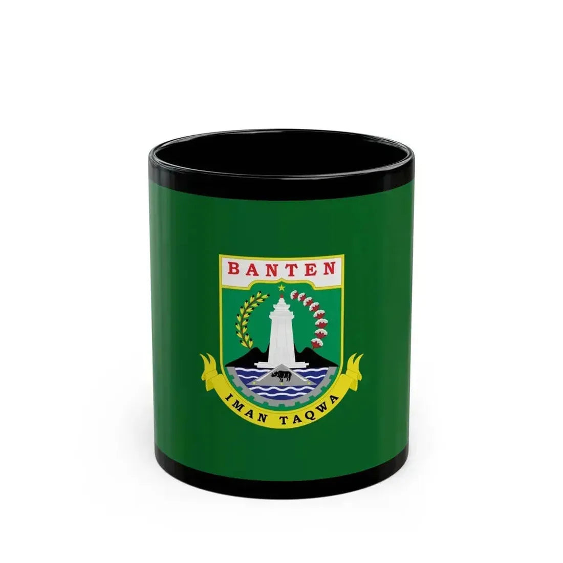 Flag of Banten Indonesia - Black Coffee Mug 11oz - Go Mug Yourself