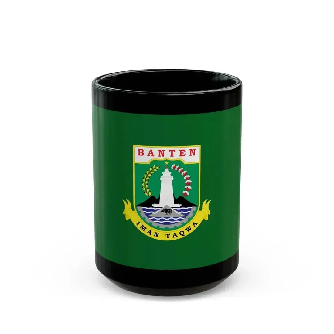 Flag of Banten Indonesia - Black Coffee Mug 15oz - Go Mug Yourself