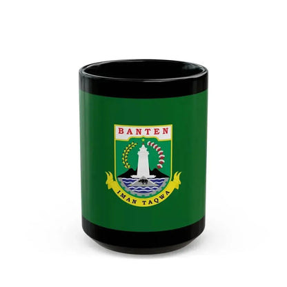 Flag of Banten Indonesia - Black Coffee Mug 15oz - Go Mug Yourself