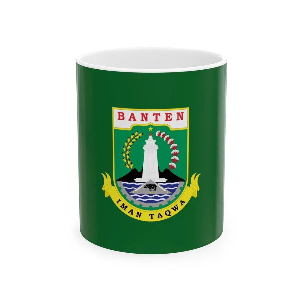 Flag of Banten Indonesia - White Coffee Mug-11oz-Go Mug Yourself