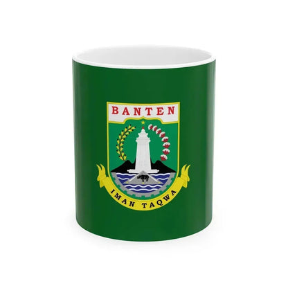Flag of Banten Indonesia - White Coffee Mug 11oz - Go Mug Yourself