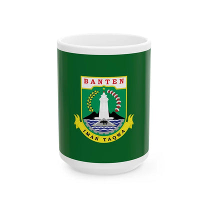 Flag of Banten Indonesia - White Coffee Mug-15oz-Go Mug Yourself