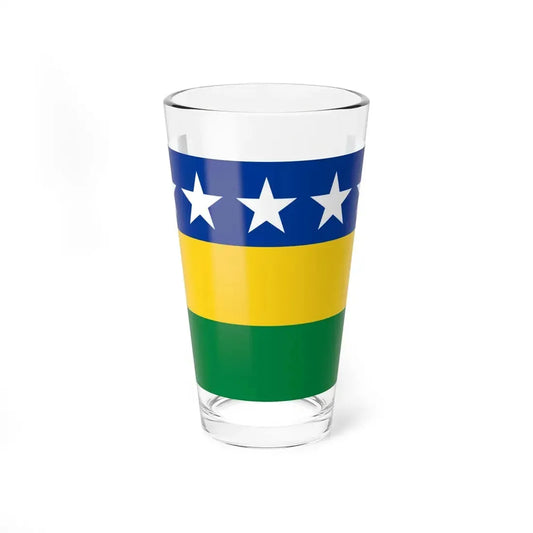 Flag of Baños (Ecuador) Pint Glass 16oz 16oz - Go Mug Yourself