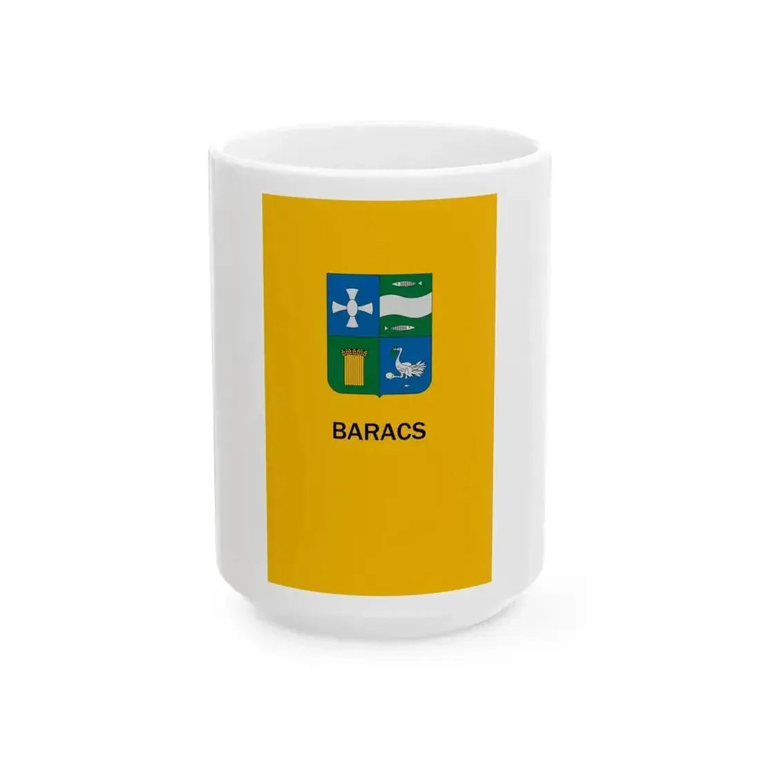 Flag of Baracs (Hungary) White Coffee Mug 15oz - Go Mug Yourself