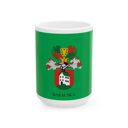 Flag of Baracska (Hungary) White Coffee Mug 15oz - Go Mug Yourself