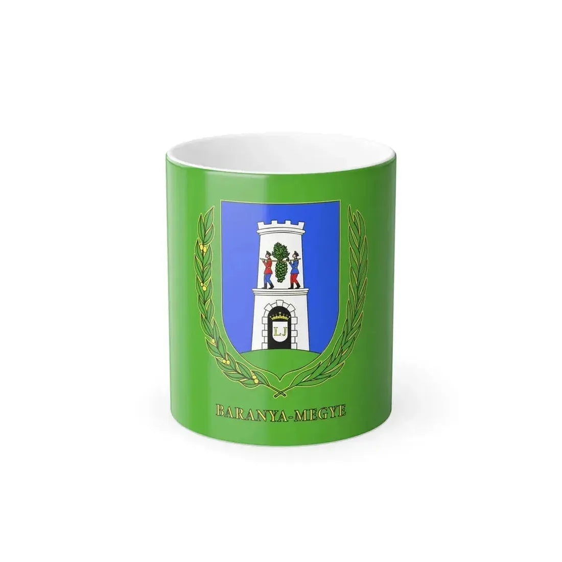 Flag of Baranya County Hungary - Color Changing Coffee Mug 11oz - Go Mug Yourself