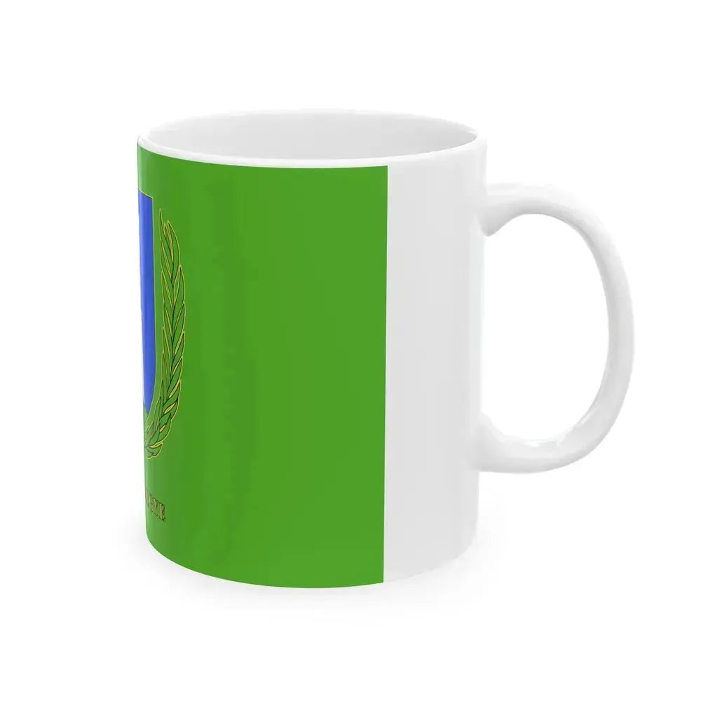 Flag of Baranya County Hungary - White Coffee Mug - Go Mug Yourself