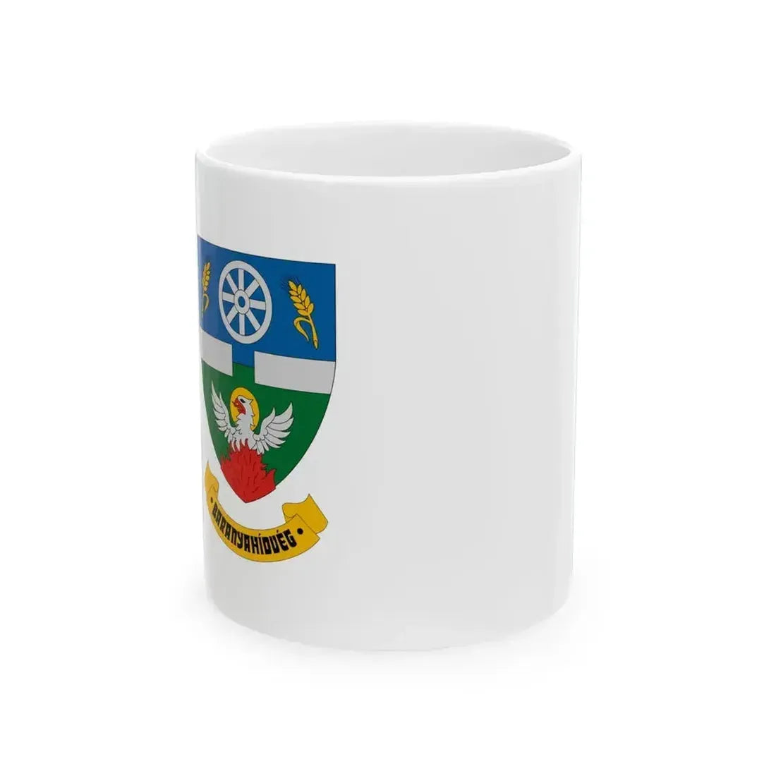 Flag of Baranyahidveg (Hungary) White Coffee Mug 11oz - Go Mug Yourself