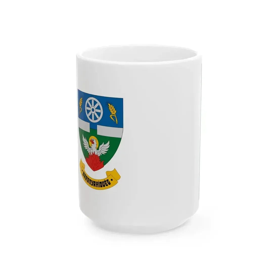 Flag of Baranyahidveg (Hungary) White Coffee Mug 15oz - Go Mug Yourself