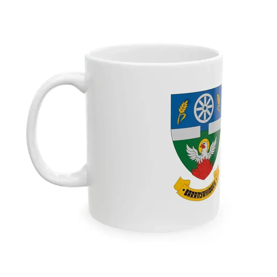 Flag of Baranyahidveg (Hungary) White Coffee Mug - Go Mug Yourself
