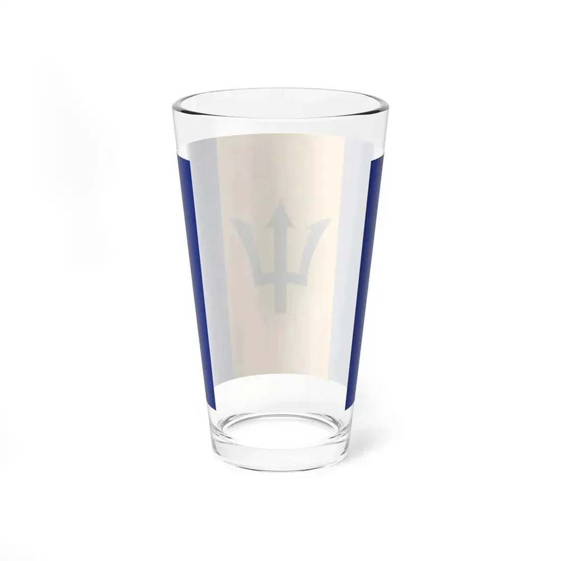Flag of Barbados (Barbados) Pint Glass 16oz - Go Mug Yourself