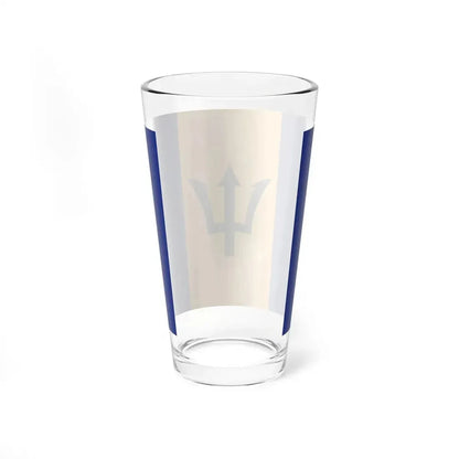 Flag of Barbados (Barbados) Pint Glass 16oz - Go Mug Yourself
