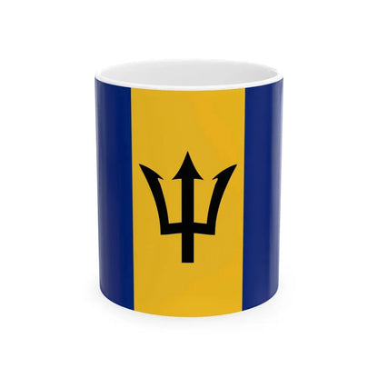 Flag of Barbados (Barbados) White Coffee Mug 11oz - Go Mug Yourself