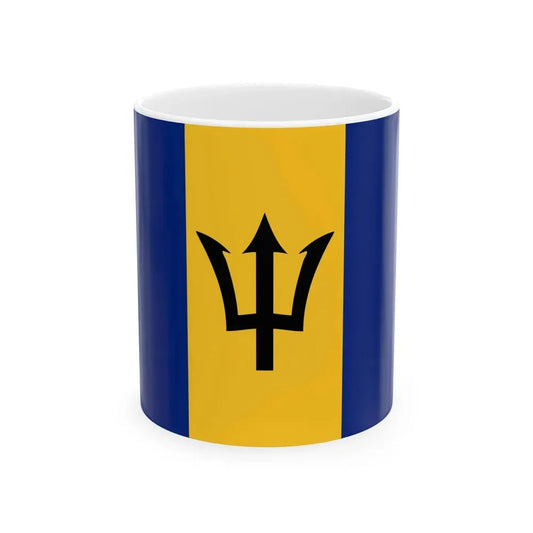 Flag of Barbados (Barbados) White Coffee Mug 11oz - Go Mug Yourself