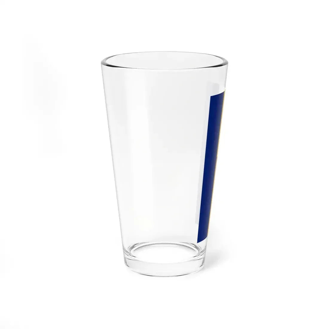 Flag of Barbados vertical banner (Barbados) Pint Glass 16oz - Go Mug Yourself