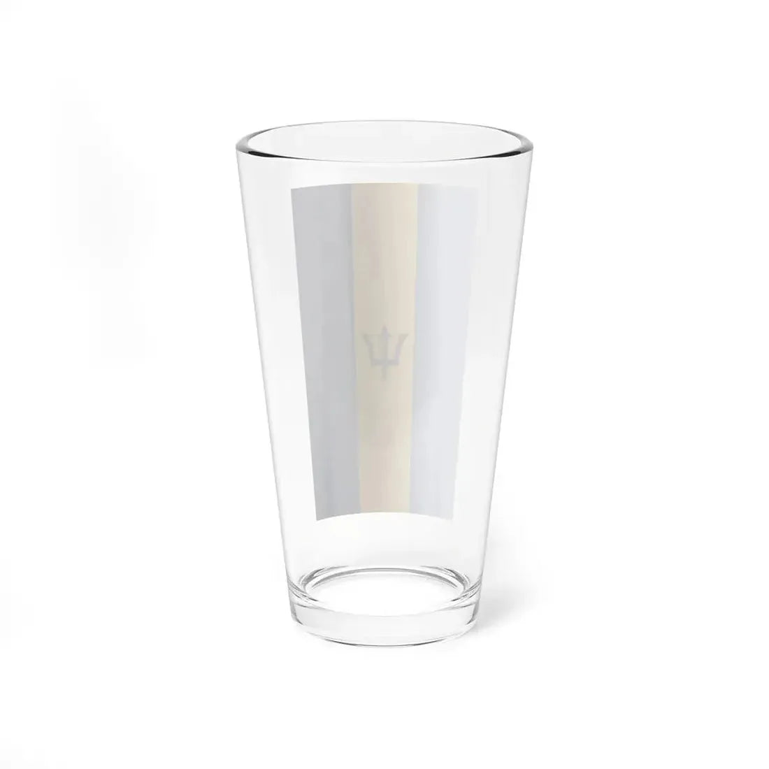 Flag of Barbados vertical banner (Barbados) Pint Glass 16oz - Go Mug Yourself