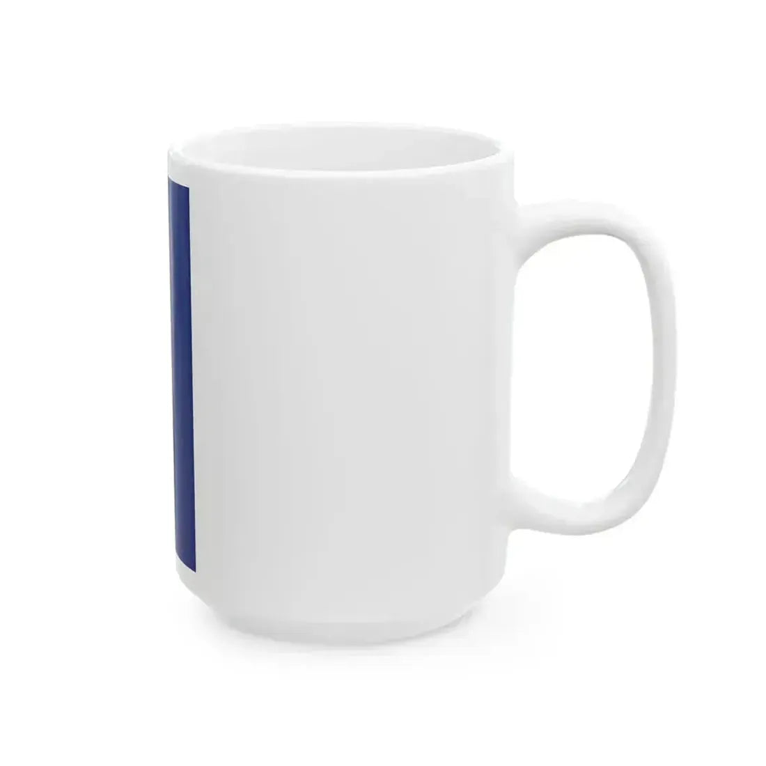 Flag of Barbados vertical banner (Barbados) White Coffee Mug - Go Mug Yourself