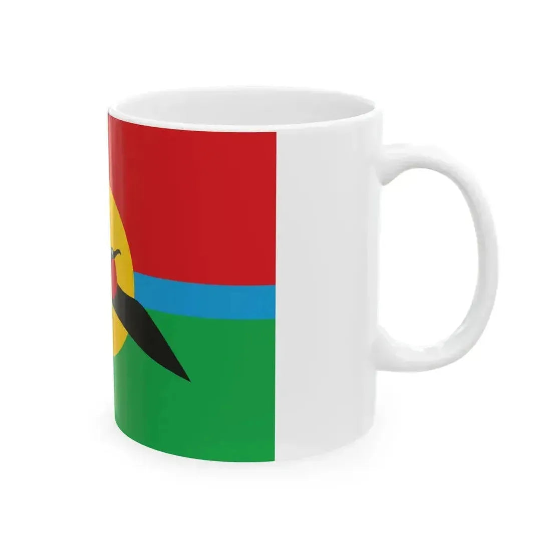 Flag of Barbuda (Antigua and Barbuda) White Coffee Mug - Go Mug Yourself