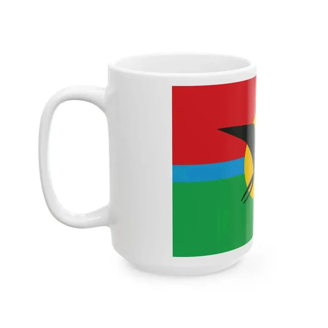 Flag of Barbuda (Antigua and Barbuda) White Coffee Mug - Go Mug Yourself